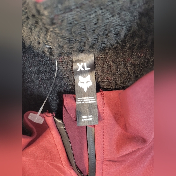 Nwt Fox Racing  Warm Up Polartec® Alpha® Jacket Extra Large  Maroon - Picture 6 of 8